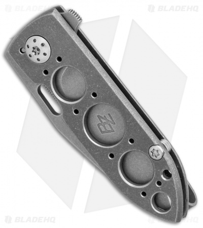 Brad Zinker Custom Mini Wharny Frame Lock Knife (1.8" BB Stonewash )