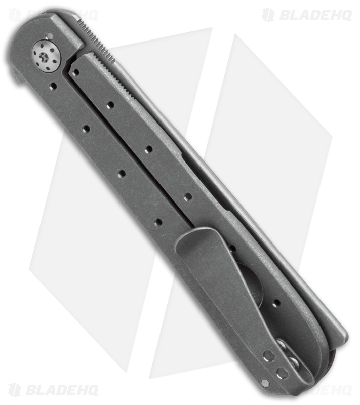 Brad Zinker Custom Swayback Razor Frame Lock Knife Titanium (3.25" SW/BB)