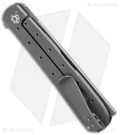 Brad Zinker Custom Swayback Razor Frame Lock Knife Titanium (3.25" SW/BB)