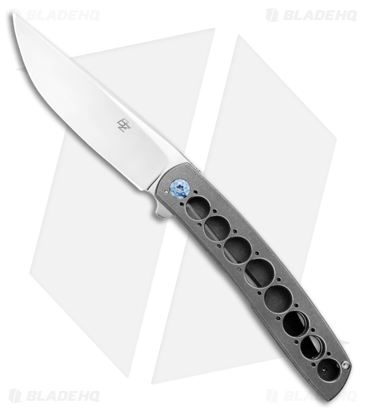 Brad Zinker Custom T-Arc +25 XL Flipper Frame Lock Knife Ti ( 4.125" Satin)