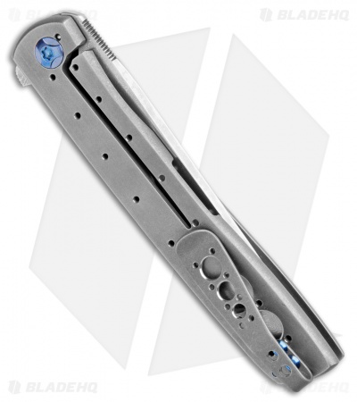 Brad Zinker Custom Urban Trapper Tanto Knife Titanium (2.75" Vegas San Mai)