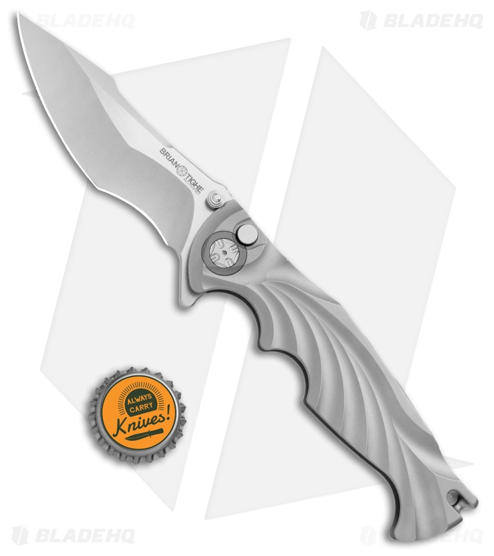 Brian Tighe & Friends Tighe Breaker Integral Recurve Flipper Knife Ti (3.9" SW)