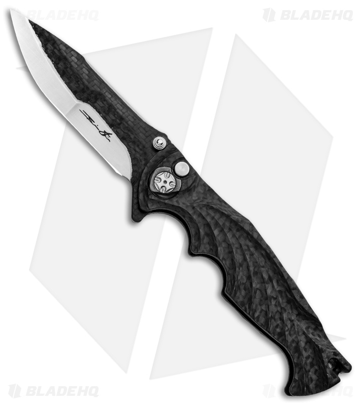 Brian Tighe Custom Tighe Breaker Integral Knife Carbon Fiber (3.8" Satin/CF)
