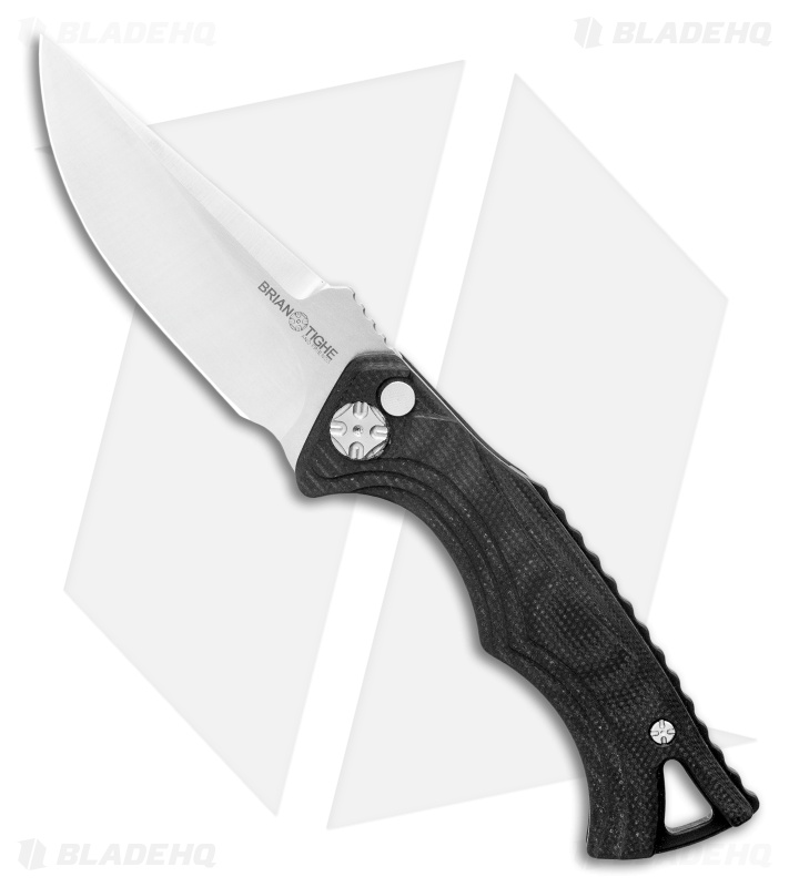 Brian Tighe & Friends Small Tighe Fighter Auto Black G-10 (3" SW)