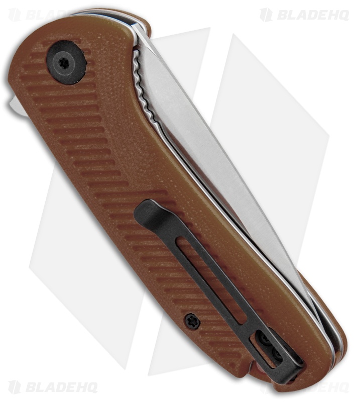CIVIVI Durus Liner Lock Knife Brown G-10 (3" Satin) C906B