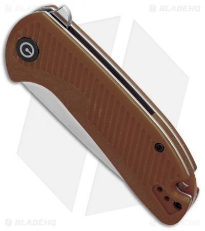 CIVIVI Durus Liner Lock Knife Brown G-10 (3" Satin) C906B