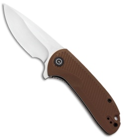 CIVIVI Durus Liner Lock Knife Brown G-10 (3" Satin) C906B