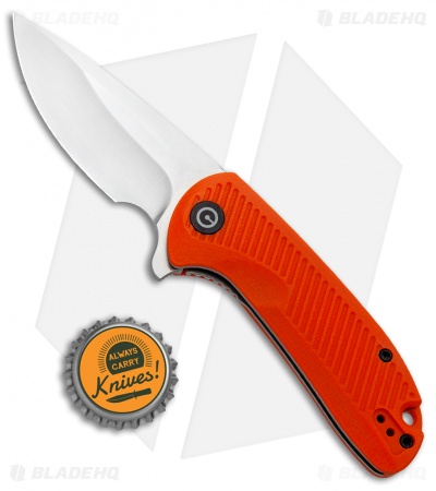 CIVIVI Durus Liner Lock Knife Orange G-10 (3" Satin) C906C