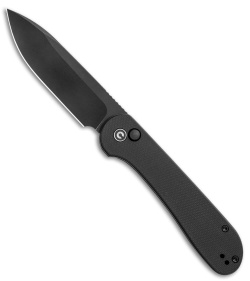 CIVIVI Elementum Button Lock Knife Black G-10 (3.5" Black) C2103A