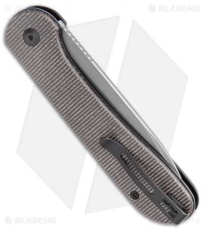 CIVIVI Elementum Button Lock Knife Dark Green Micarta (3.5" Dark SW) C2103C