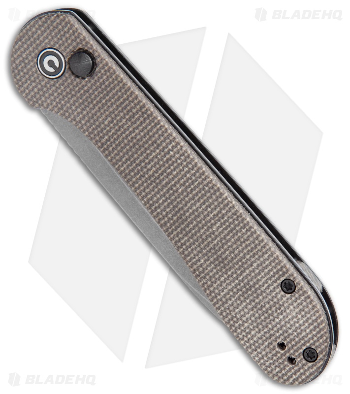 CIVIVI Elementum Button Lock Knife Dark Green Micarta (3.5" Dark SW) C2103C