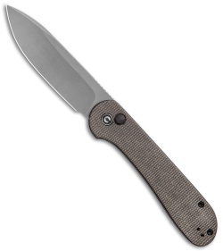 CIVIVI Elementum Button Lock Knife Dark Green Micarta (3.5" Dark SW) C2103C