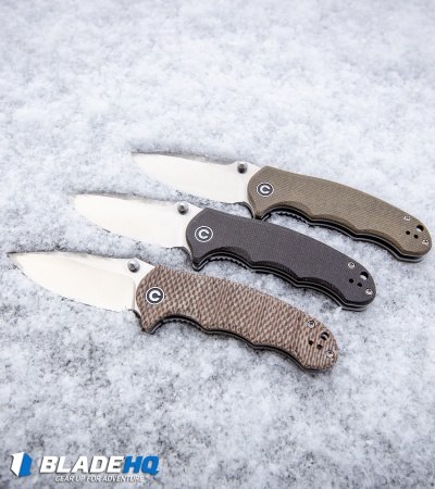 CIVIVI Hooligan Liner Lock Knife Snakeskin Micarta (2.98" Satin D2) C913C