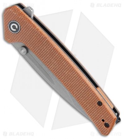 CIVIVI Keen Nadder Tanto Liner Lock Knife Brown Micarta (3.5" SW) C2021B