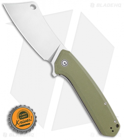 CIVIVI Mastodon  Liner Lock Knife OD Green G-10 (3.8" Stonewash) 