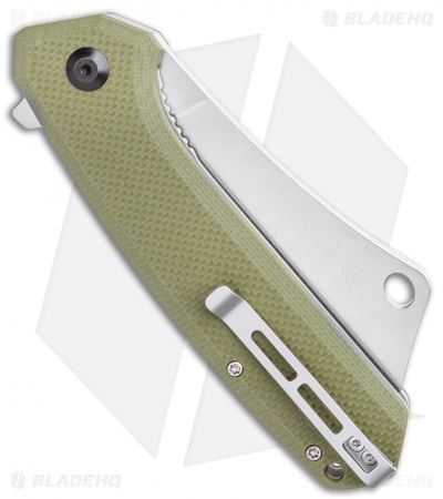 CIVIVI Mastodon  Liner Lock Knife OD Green G-10 (3.8" Stonewash) 