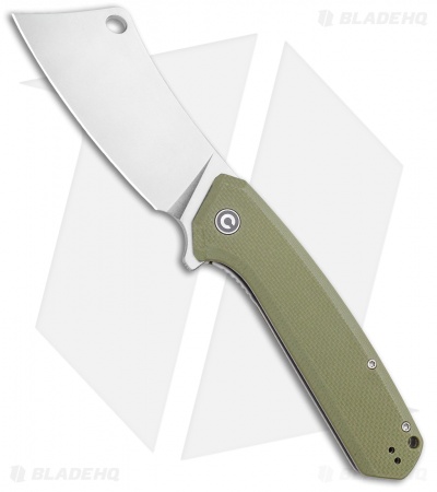 CIVIVI Mastodon  Liner Lock Knife OD Green G-10 (3.8" Stonewash) 