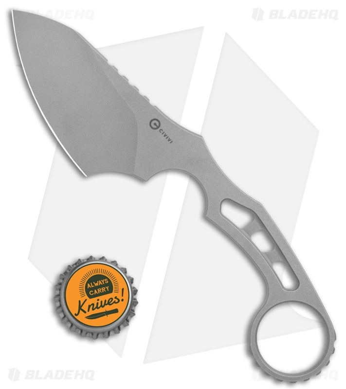 CIVIVI Planck Skeletonized Fixed Blade Knife (2.9" Stonewash) C2022A