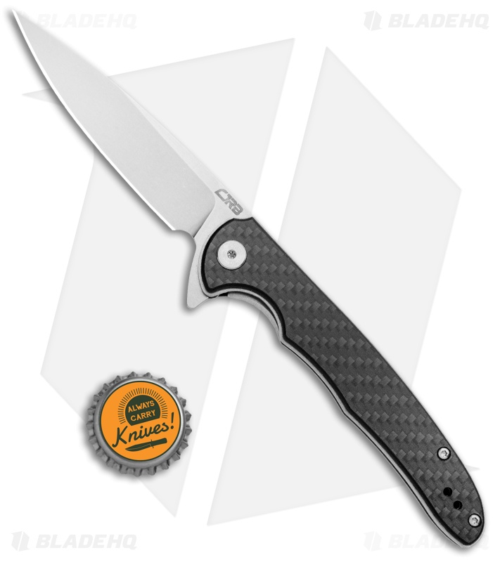 CJRB Cutlery Briar Liner Lock Knife Carbon Fiber  (3.75" D2 Stonewash)  J1902-CF