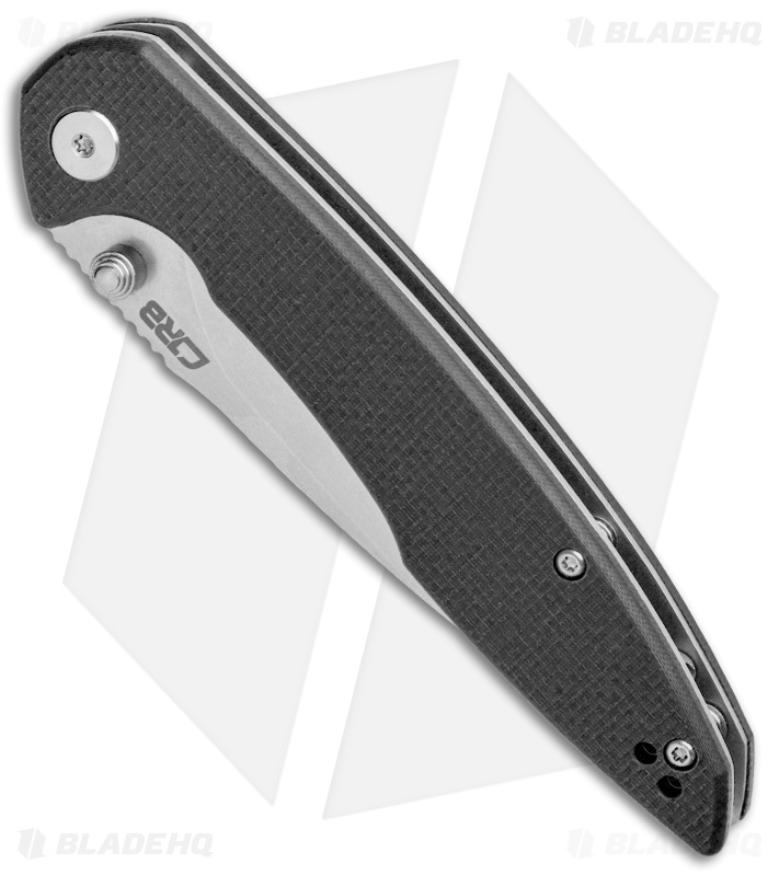 CJRB Cutlery Centros Liner Lock Knife Black G-10 (3.625" D2 Stonewash) J1905-BKF