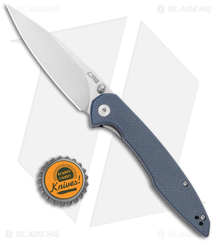 CJRB Cutlery Centros Liner Lock Knife Gray G-10 (3.625" D2 Stonewash) J1905-GYF