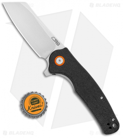 CJRB Cutlery Crag Liner Lock Knife Black G-10 (3.5" AR-RPM9 Stonewash) J1904-BKF