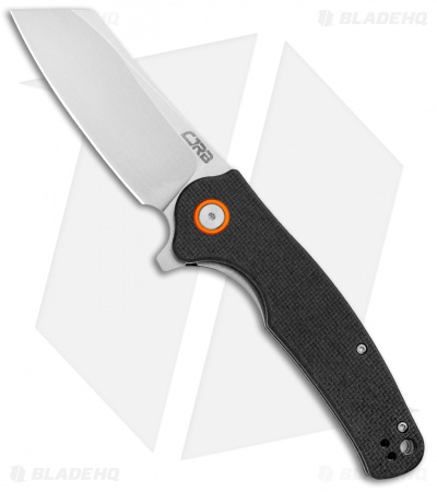 CJRB Cutlery Crag Liner Lock Knife Black G-10 (3.5" AR-RPM9 Stonewash) J1904-BKF