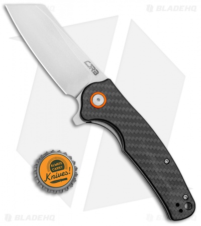 CJRB Cutlery Crag Liner Lock Knife Carbon Fiber (3.5" AR-RPM9 Stonewash) J1904CF