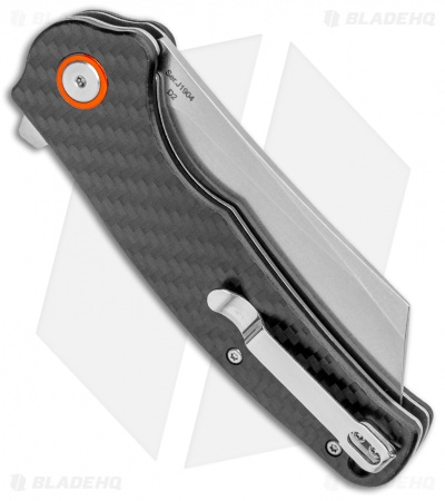 CJRB Cutlery Crag Liner Lock Knife Carbon Fiber (3.5" AR-RPM9 Stonewash) J1904CF