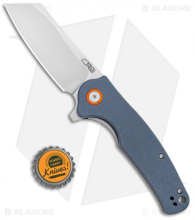 CJRB Cutlery Crag Liner Lock Knife Gray G-10 (3.5" Stonewash) J1904-GYF