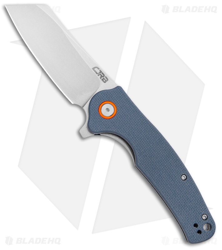 CJRB Cutlery Crag Liner Lock Knife Gray G-10 (3.5" Stonewash) J1904-GYF