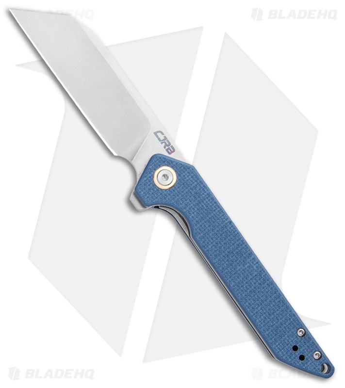 CJRB Cutlery Rampart Liner Lock Knife Gray G-10 (3.5" Stonewash) 