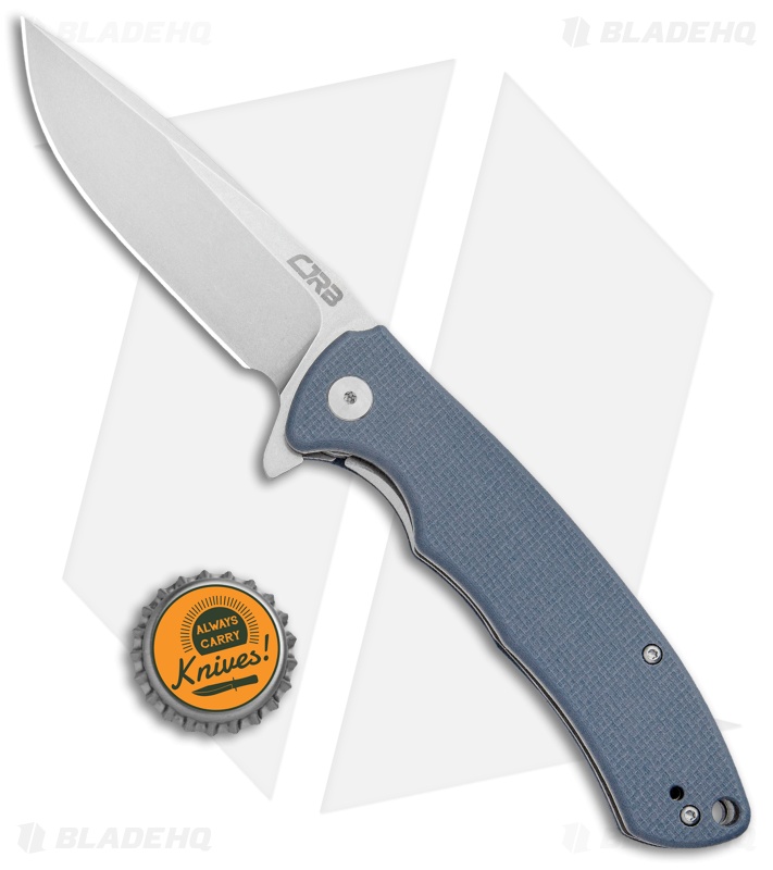 CJRB Cutlery Taiga Liner Lock Knife Gray G-10  (3.75" D2 Stonewash) J1903-GYF