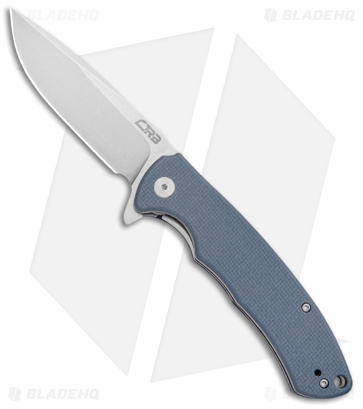 CJRB Cutlery Taiga Liner Lock Knife Gray G-10  (3.75" D2 Stonewash) J1903-GYF