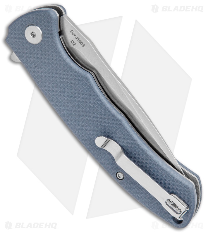 CJRB Cutlery Taiga Liner Lock Knife Gray G-10  (3.75" D2 Stonewash) J1903-GYF