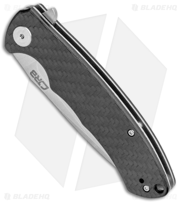 CJRB Cutlery Taiga Liner Lock Knife Carbon Fiber  (3.75" D2 Stonewash) J1903-CF