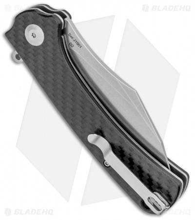 CJRB Cutlery Talla Liner Lock Knife Carbon Fiber (3.25" D2 Stonewash) J1901-CF