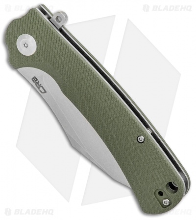 CJRB Cutlery Talla Liner Lock Knife Green G-10 (3.25" D2 Stonewash) J1901-GNC