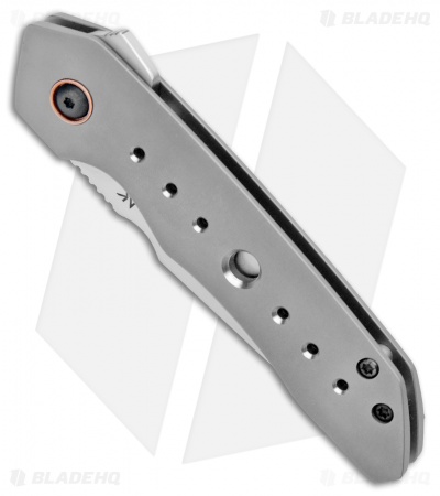 Chad Nell Custom Gent UDT Frame Lock Knife Titanium (3" Satin AEB-L)