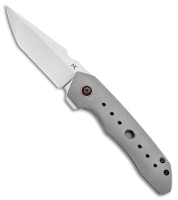 Chad Nell Custom Gent UDT Frame Lock Knife Titanium (3" Satin AEB-L)