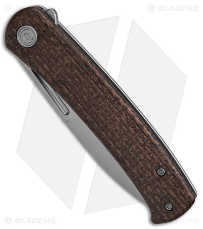 CIVIVI Cetos Frame Lock Knife Coarse Brown Micarta (3.48" BB) C21025B-1