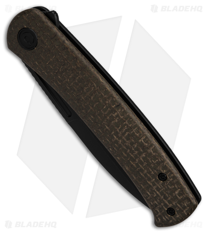 CIVIVI Cetos Frame Lock Knife Coarse Green Micarta (3.48" Black SW) C21025B-3