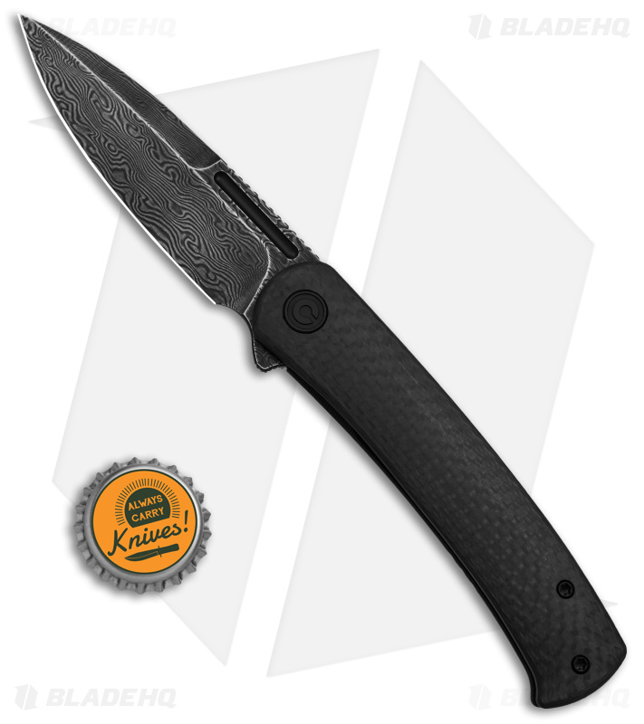 CIVIVI Cetos Knife Carbon Fiber + Damascus - Blade HQ