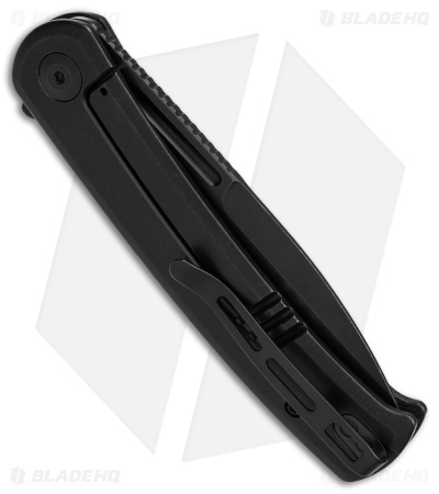 CIVIVI Cetos Frame Lock Knife Coarse Black Micarta (3.48" Black SW) C21025B-2