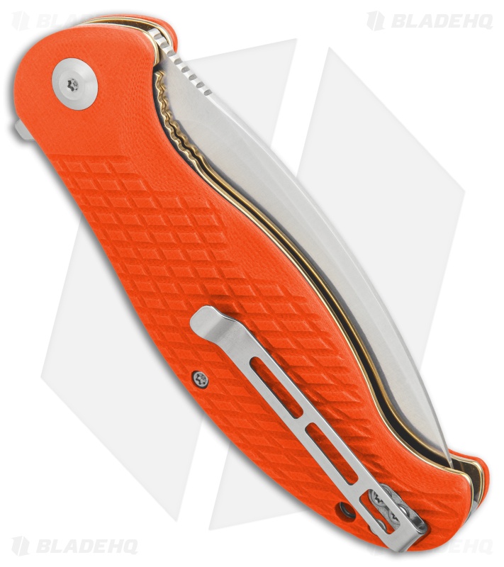 CIVIVI Naja Flipper Liner Lock Knife Orange G-10 (3.75" Satin) C802A