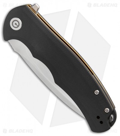 CIVIVI Praxis Flipper Liner Lock Knife Black G-10 (3.75" Satin) C803C