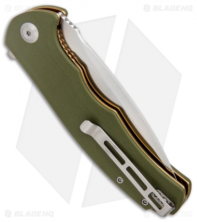 CIVIVI Praxis Flipper Liner Lock Knife OD Green G-10 (3.75" Satin) C803A