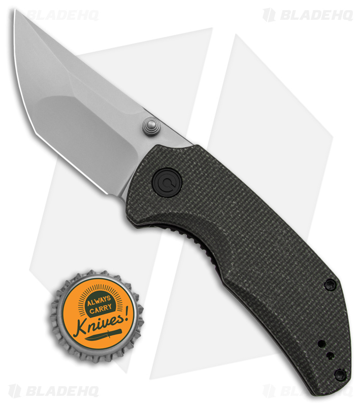 CIVIVI Thug 2 Liner Lock Knife Dark Green Micarta (2.69" BB) C20028C-3