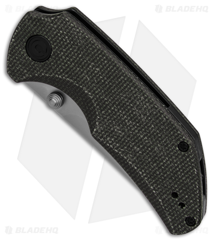CIVIVI Thug 2 Liner Lock Knife Dark Green Micarta (2.69" BB) C20028C-3