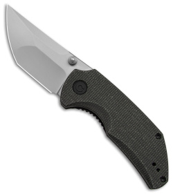 CIVIVI Thug 2 Liner Lock Knife Dark Green Micarta (2.69" BB) C20028C-3